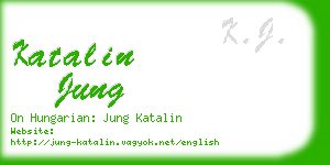 katalin jung business card